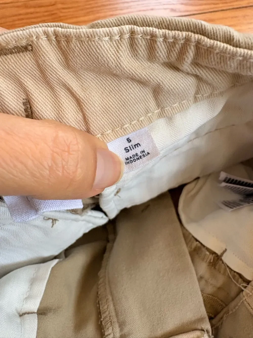 GAP Boys Tan Slim Straight Chinos